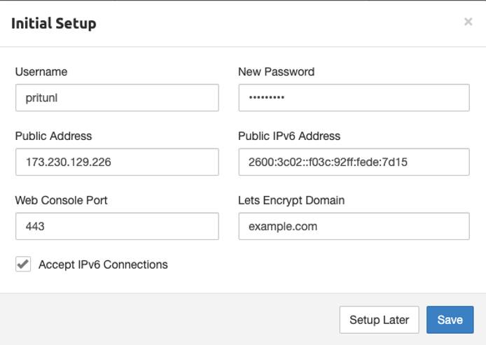 Pritunl Domain Setup